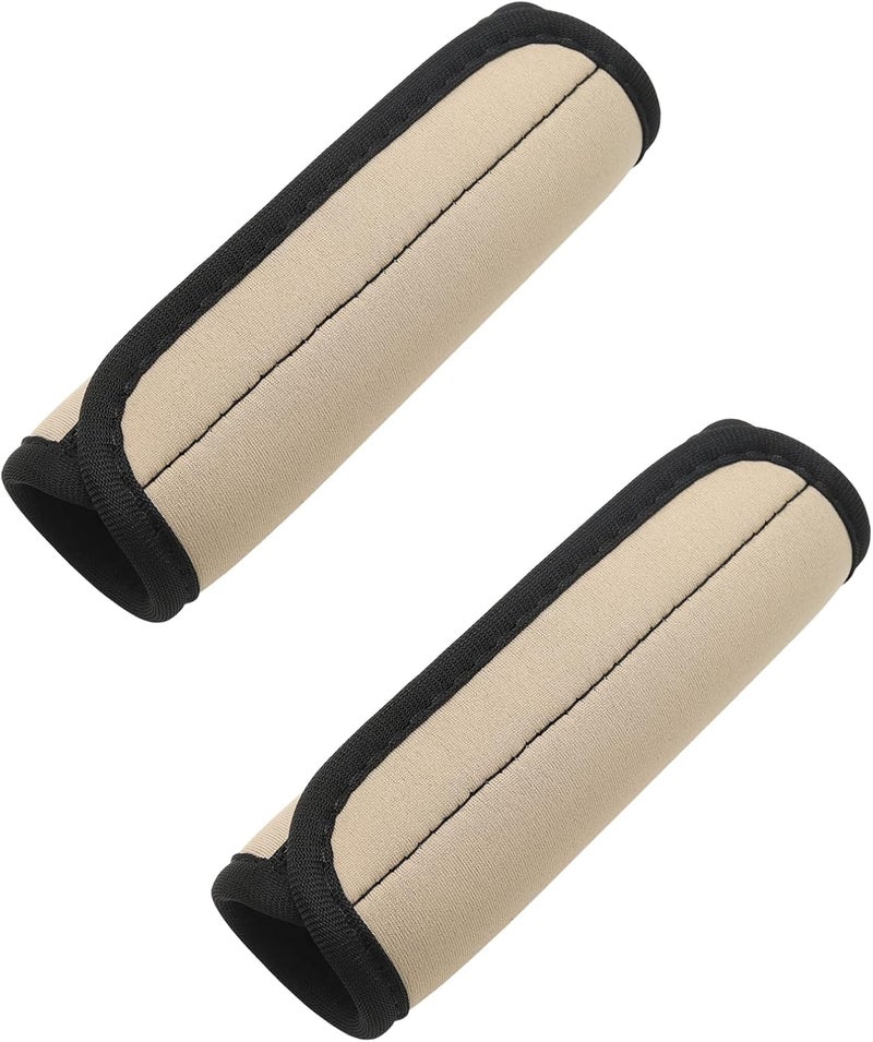 JAKOUE 2pcs Apricot Luggage Handle Wraps for Suitcase- Soft Suitcase Handle Covers for Travel Accessories（ Bright Color for Suitcase Tags Identifiers ） - Image 1